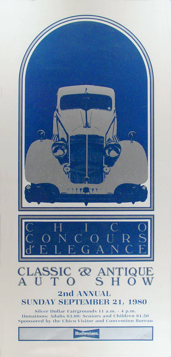 1980 chico concours d'elegance poster
