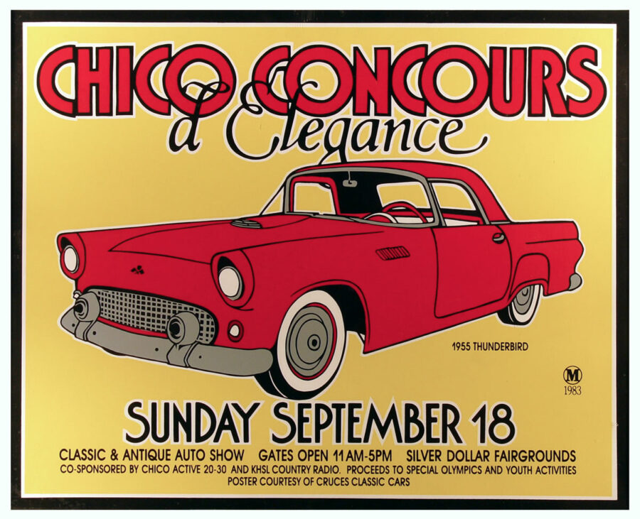 1983 chico concours d'elegance poster