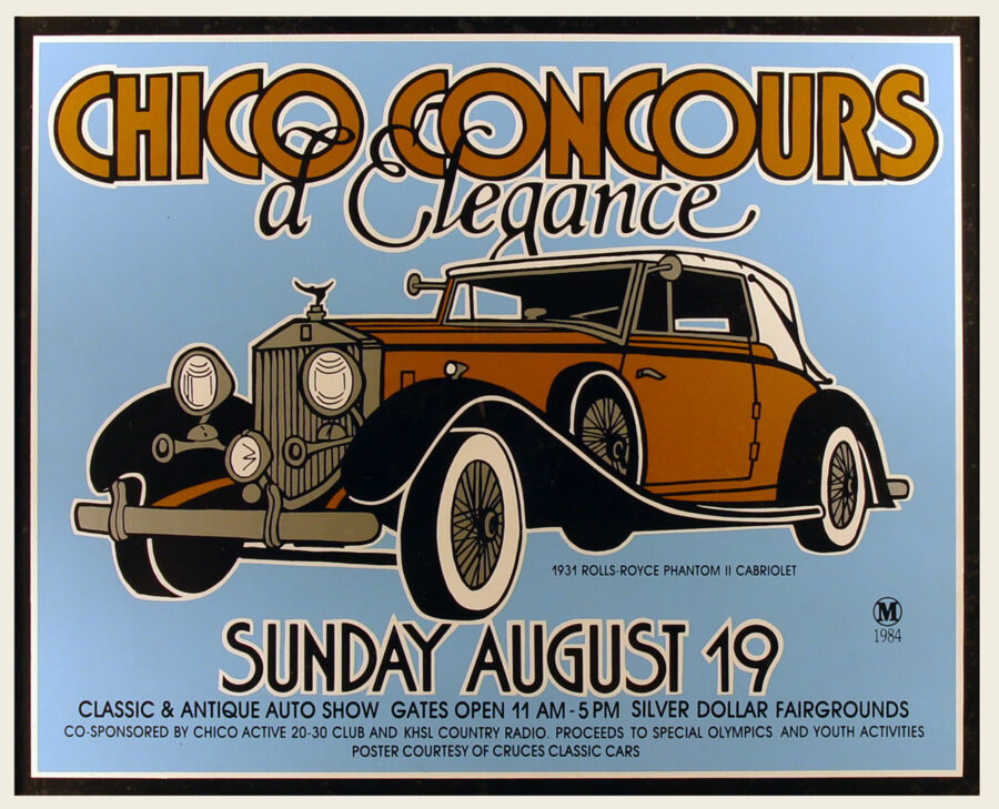 1984 chico concours d'elegance poster