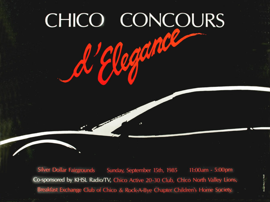 1985 chico concours d'elegance poster