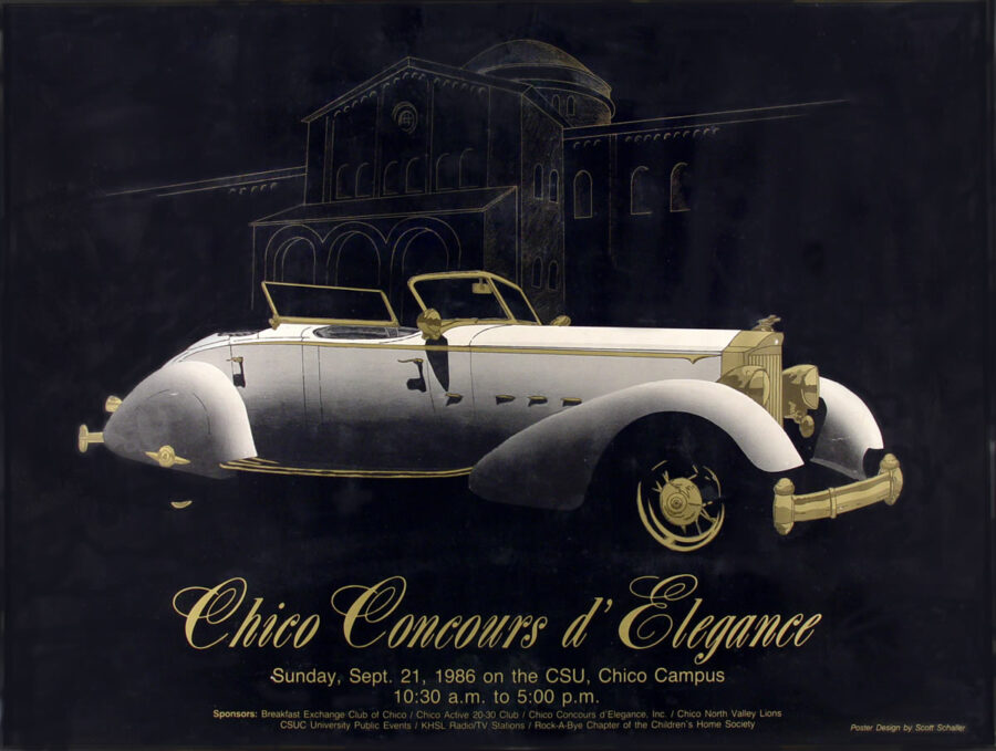 1986 chico concours d'elegance poster