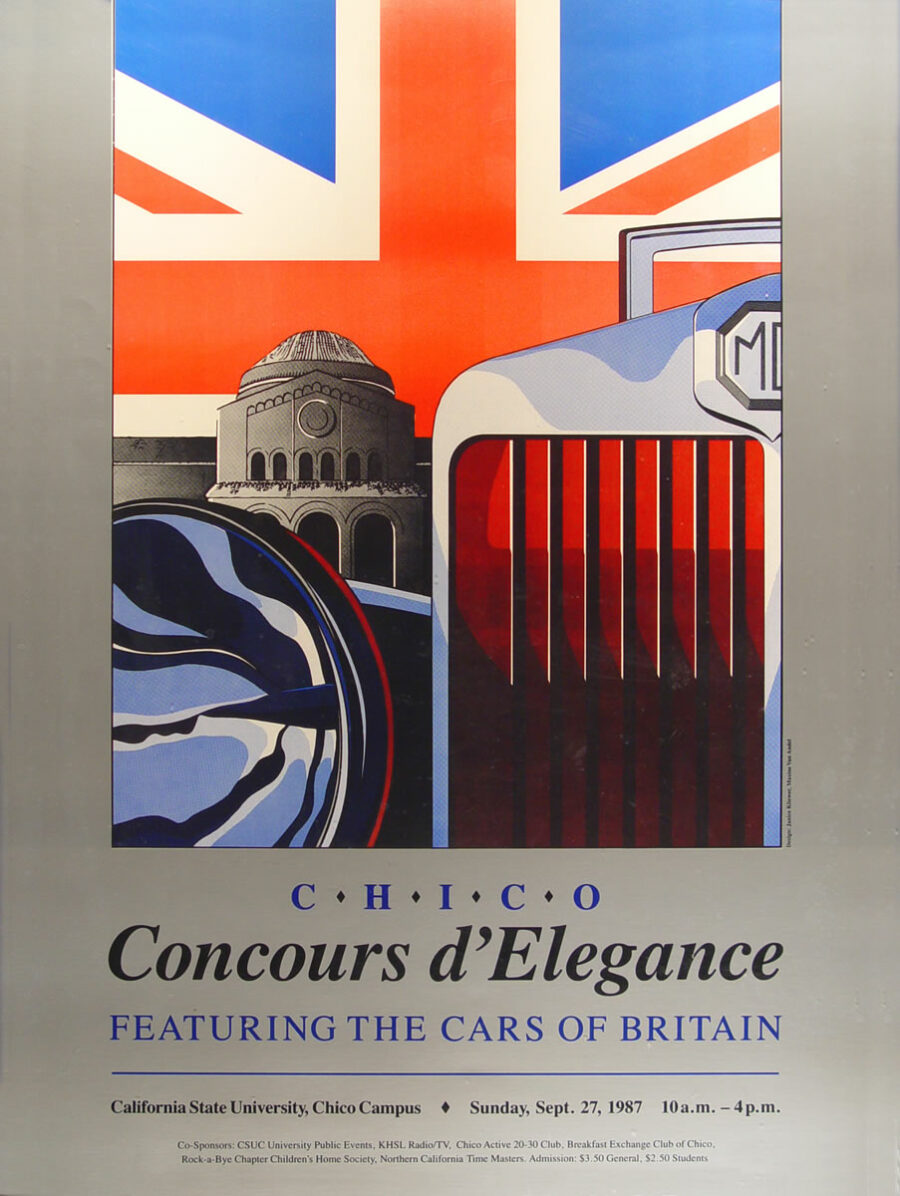1987 chico concours d'elegance poster