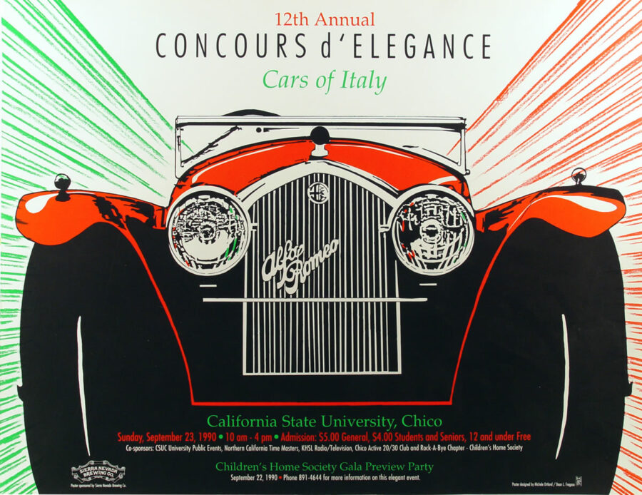1990 chico concours d'elegance poster