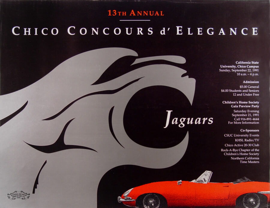 1991 chico concours d'elegance poster