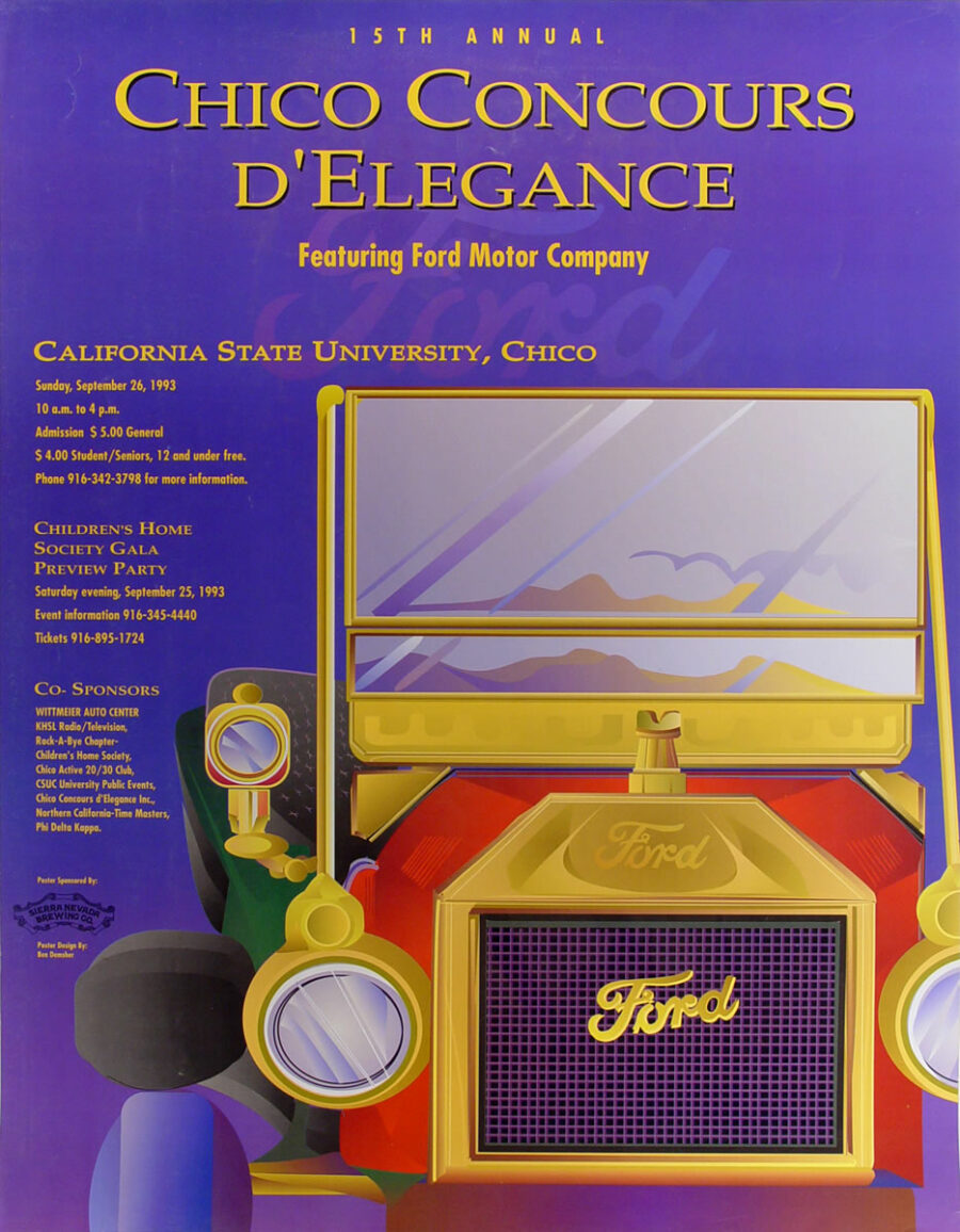 1993 chico concours d'elegance poster