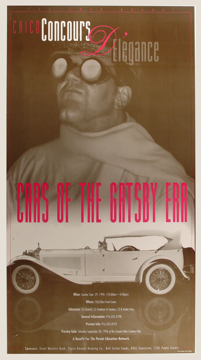 1996 chico concours d'elegance poster