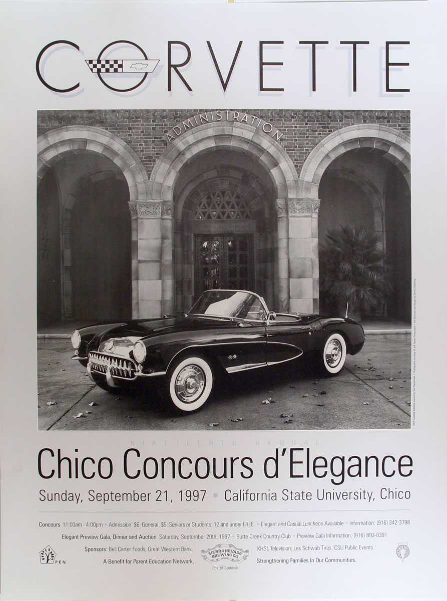1997 chico concours d'elegance poster