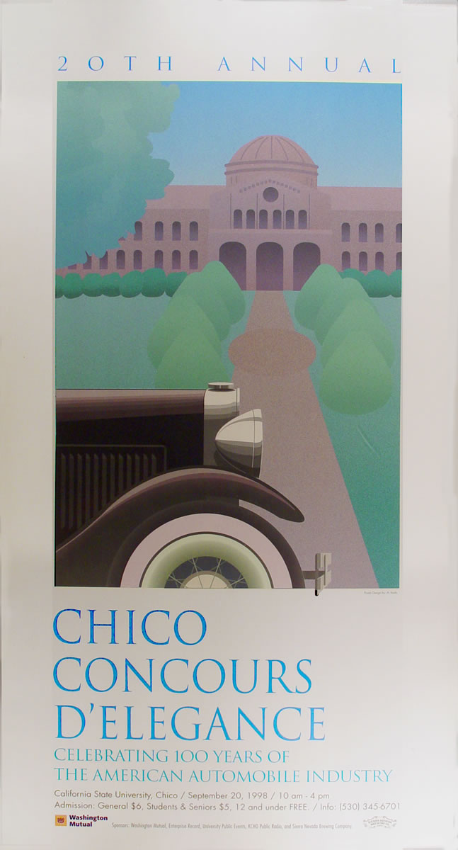1998 chico concours d'elegance poster