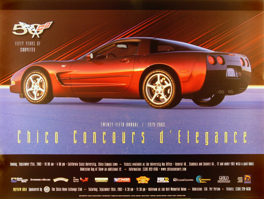 2003 chico concours d'elegance poster