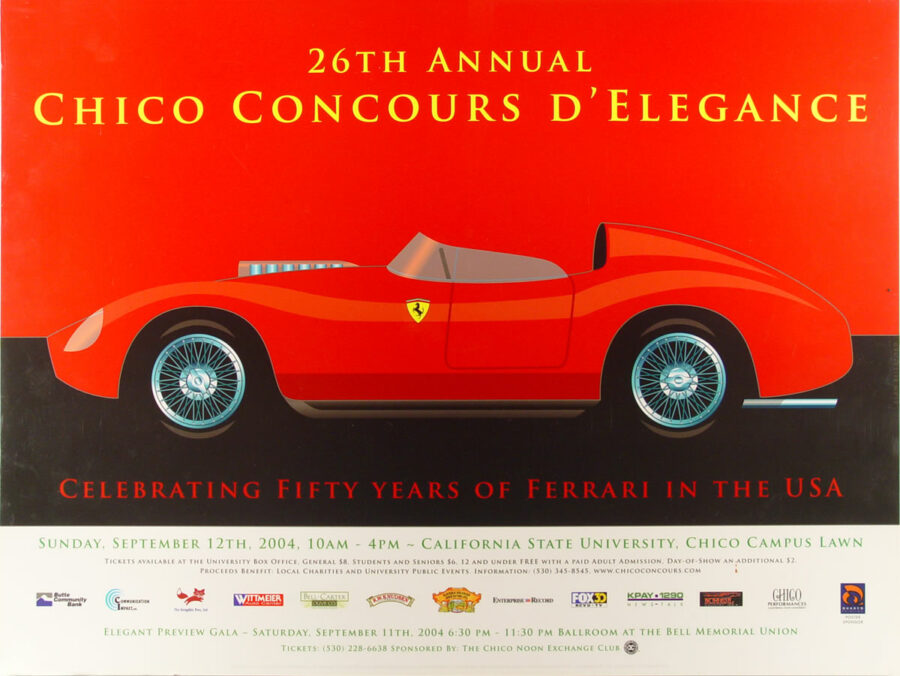 2004 chico concours d'elegance poster