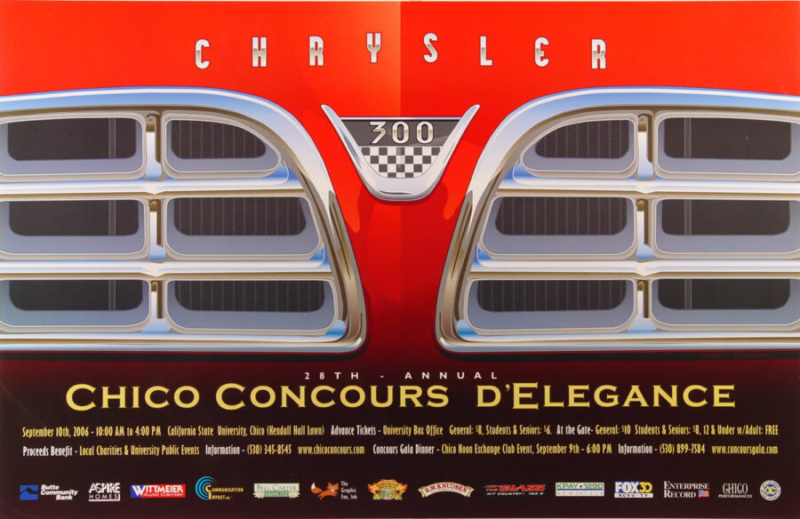 2006 chico concours d'elegance poster