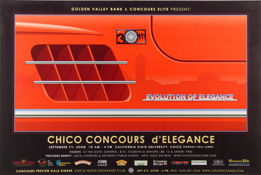 2008 chico concours d'elegance poster