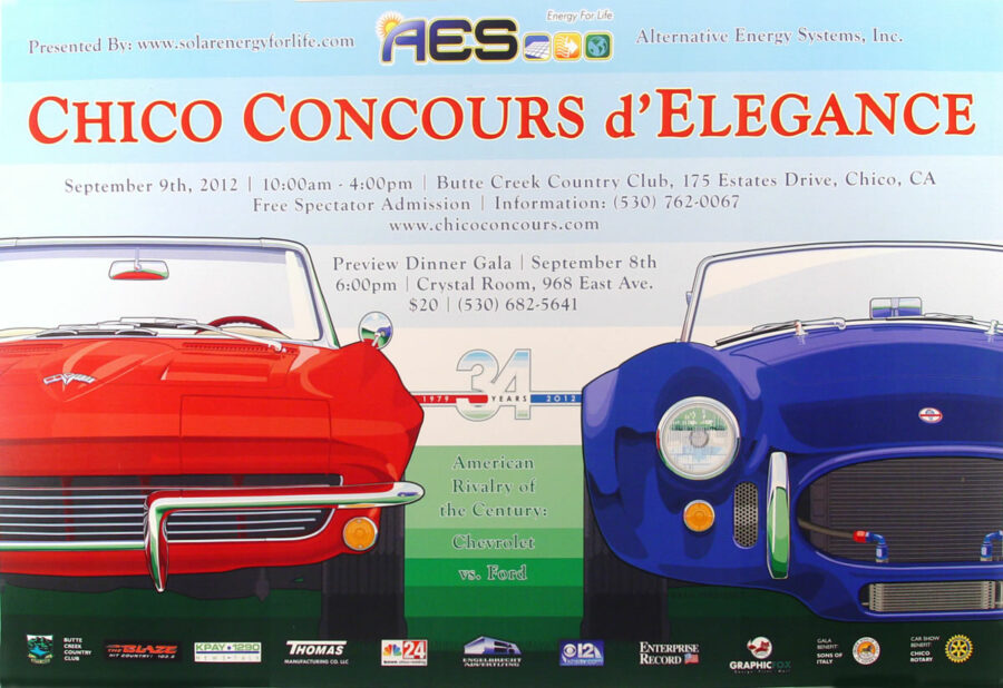 2012 chico concours d'elegance poster