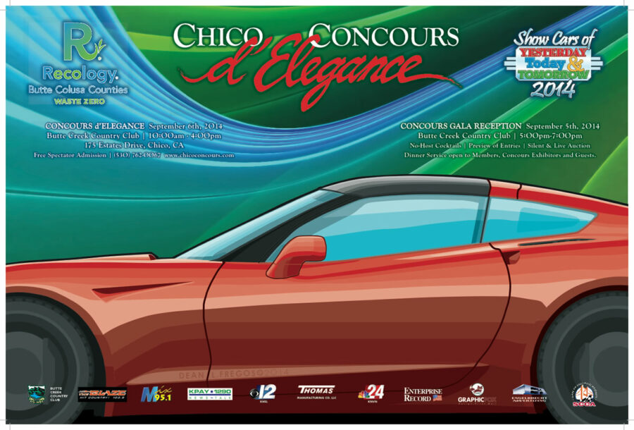 2014 chico concours d'elegance poster