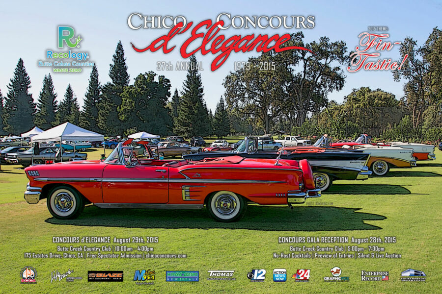 2015 chico concours d'elegance poster