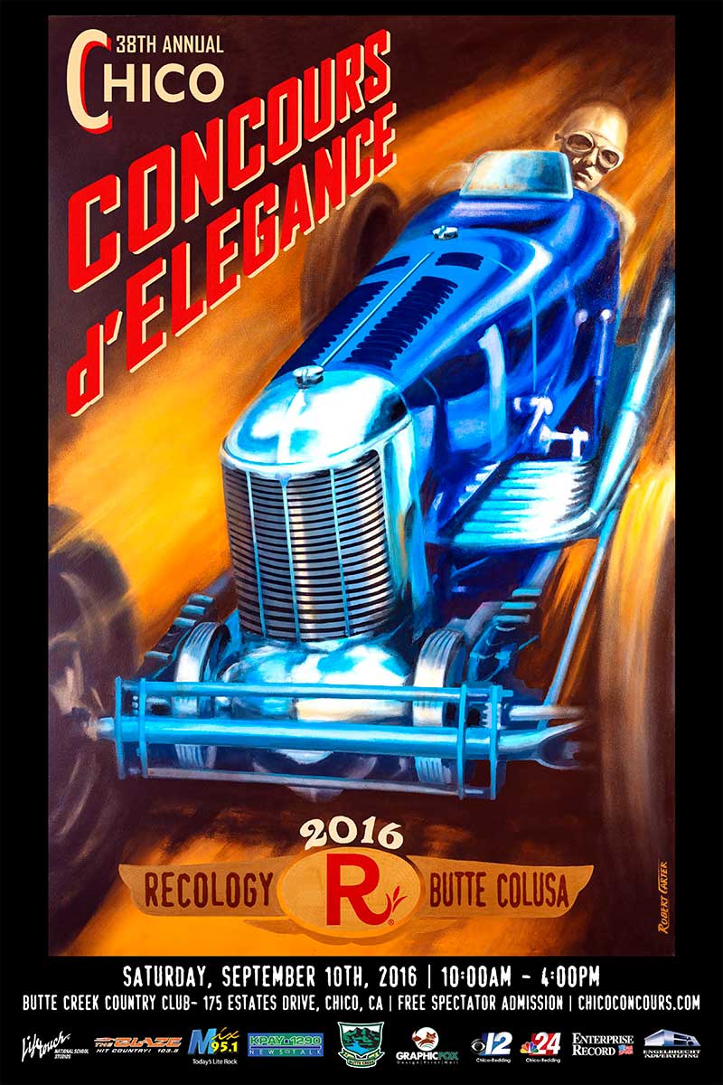 2016 chico concours d'elegance poster