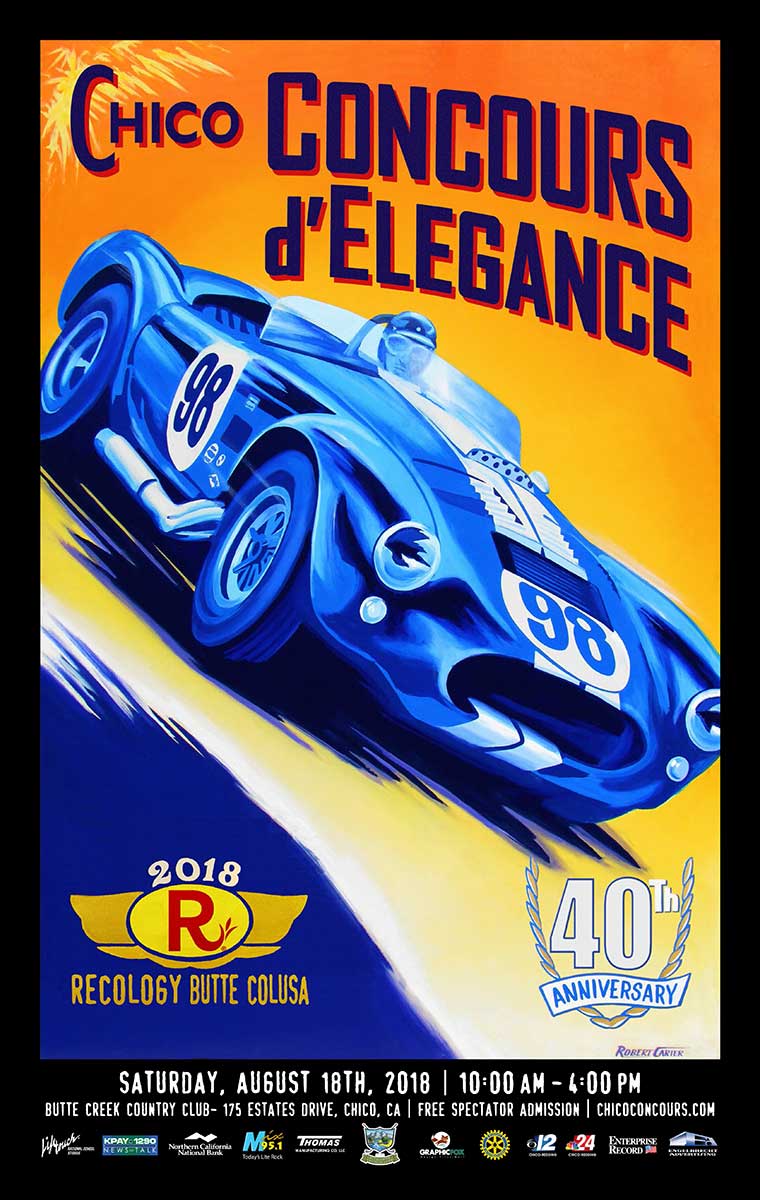 2018 chico concours d'elegance poster