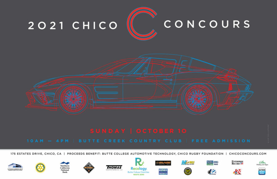 2021 chico concours d'elegance poster