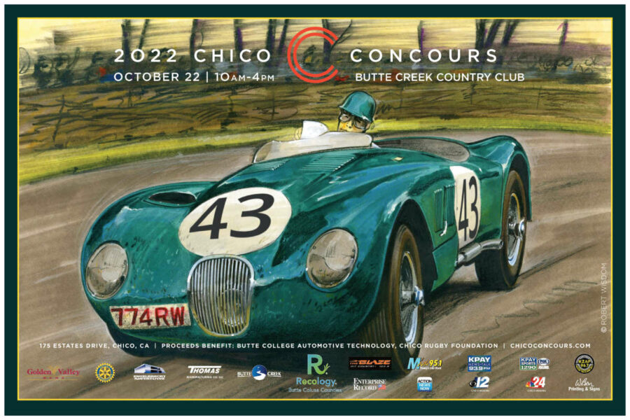 2022 chico concours d'elegance poster